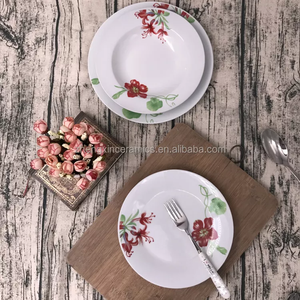 Оптовая продажа, набор керамических тарелок для супа белого цвета, 18 шт. - Product Image 5