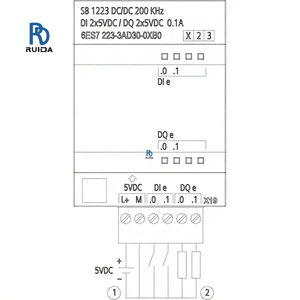Module d'entrée/sortie numérique S7-1200 6ES72233AD300XB0 6ES7223-3AD30-0XB0 pour contrôleur PLC de contrôle industriel - Product Image 2