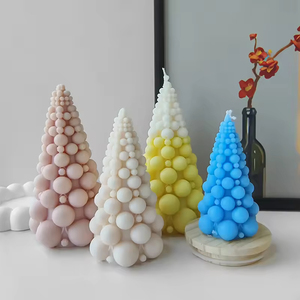 C045 Wholesale Aromatherapy <b>Candles</b> for Christmas Decorative Bubble Christmas Tree Scented <b>Candles</b> Smokeless Wax <b>Candles</b> - Product Image 3