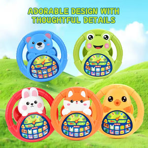 Juguete Educativo para Niños 2026, Volante de Dibujos Animados con Rotación de 360 Grados, con Luces y Música Simuladas, Funciones de Conducción con Diseño de Animales - Product Image 4