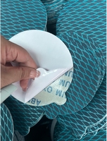 SHARPNESS losange tissu oxyde d'aluminium 5 ''/6'' PSA disque de papier abrasif collant pour le ponçage du bois/métal/plastique/cloisons sèches