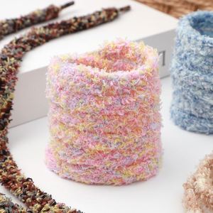 Polyester Tweed Style 1.3cm Wide Flat Plush Shoelaces One Pair for Sneakers for Men's & Women's Canvas Shoes - Product Image 3