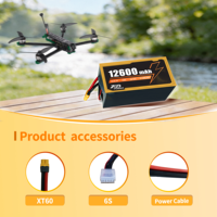 FPV Lipo Drone Pili 8S 30.4V 12600mAh 100C Yüksek Voltajlı Uzun Ömürlü FPV Drone ve Tarım İHA'ları için