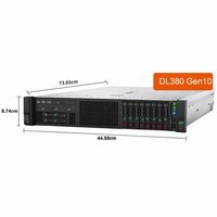 Haute qualité Hpe Proliant Dl380 Gen10/G10 2u Xeon Gold 6130 2 pièces Ddr4 64gb serveur en rack utilisé