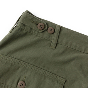 <span class=keywords><strong>Pantaloni</strong></span> da <span class=keywords><strong>Uomo</strong></span> Personalizzati Primaverili a Gamba Dritta Verde Oliva Vintage di Alta Qualità, <span class=keywords><strong>Pantaloni</strong></span> Utility in Tessuto Twill, <span class=keywords><strong>Pantaloni</strong></span> Fatigue Herringbone - Product Image 4