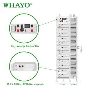 미국 표준 고전압 LiFePO4 배터리 랙 25kWh 40kWh 60kWh 산업용 태양광 ESS 저장 배터리 UL9540 - Product Image 2