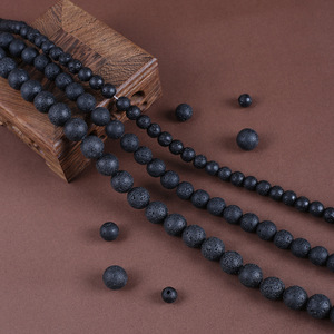 <span class=keywords><strong>Bracelet</strong></span> américain de perles de pierre volcanique naturelle en stock, <span class=keywords><strong>bracelet</strong></span> de perles rondes en pierre naturelle, simple et à la mode - Product Image 1