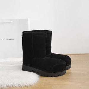 Botas de Nieve de Mujer de Diseño Casual para Invierno, Cálidas, de Felpa Artificial, con Plataforma para Aumentar la Altura, Suela Gruesa e Impermeables, al por Mayor - Product Image 6