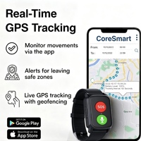 Reloj Inteligente con Llamada de Emergencia SOS para Personas Mayores, con Localizador GPS 4G S3, Detección de Caídas, Monitor de Salud, Dispositivo de Seguimiento