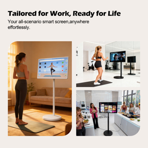 Televisor Portátil VETO LCD de 32 Pulgadas con Pantalla Táctil Inteligente Recargable, Batería de Larga Duración, Inalámbrico, Android, <span class=keywords><strong>Interactivo</strong></span>, con Animación de Texto - Product Image 3