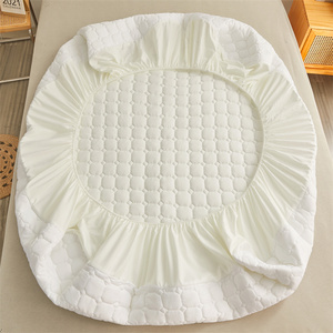 Hot Koop Hypoallergeen Elastisch Hoeslaken Queen King Groothandel Bed Bug Polyester Gewatteerde Waterdichte Matrasbeschermer - Product Image 4