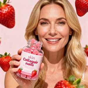 OEM Private Label Vegane Halal Kollagen Biotin Multivitamin-Ergänzung für Haare, Haut und Nägel in Gummiform - Product Image 2