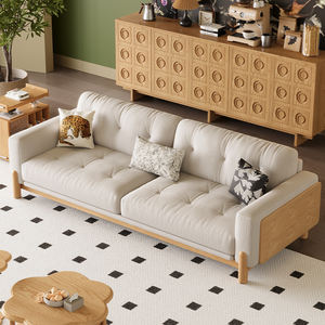 थोक मूल्य हल्के लक्जरी कपड़े अच्छी गुणवत्ता ठोस लकड़ी फ्रेम आरामदायक आधुनिक अनुचर लक्जरी लिविंग रूम फर्नीचर सोफा - Product Image 2