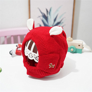 Orecchie di coniglio all'ingrosso autunno inverno carino caldo cappello lavorato a <span class=keywords><strong>maglia</strong></span> <span class=keywords><strong>per</strong></span> <span class=keywords><strong>cani</strong></span> di grossa taglia - Product Image 5
