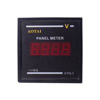 Voltmeter Digital LED 4 Digit & Meter Daya Listrik Panel Meter AC Tiga Fasa 50-500V