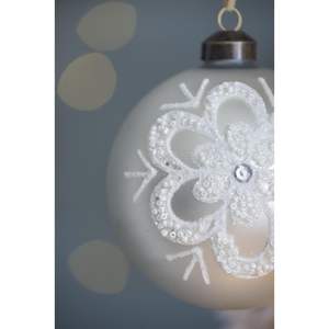 Adorno Navideño de Cristal Pintado a Mano de 30 cm, Decoración Clásica Colgante para Árbol, Fiesta Navideña - Product Image 5