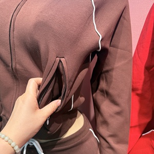 Nuovo Set Autunno 2026: Giacca con Zip e Pantaloncini, Alta Qualità, Manica Lunga in Cotone, Completo Due Pezzi per Donna - Product Image 4