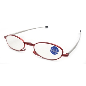 Hot Selling Red <strong>Mini</strong> Retractable PC Frame <strong>Reading</strong> <strong>Glasses</strong> Easy Carry Foldable Design - Product Image 2