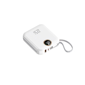 พาวเวอร์แบงค์ไร้สาย 22.5W PD ความจุ 10000mAh แบตเตอรี่พกพา 2 in 1 พร้อมหน้าจอ LED และสายชาร์จ  รับสกรีนโลโก้ - Product Image 1