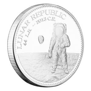 Repubblica lunare 25 crateri da collezione argento placcato Souvenir Basso-Relievo collezione arte regalo creativo moneta commemorativa - Product Image 6
