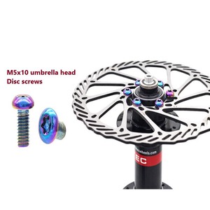 Titan xe đạp vít m5x10mm xe đạp phanh đĩa rotor Bolt Torx T25 đầu đầy màu sắc iso7380 bên trong mận đầu hình bán nguyệt đầu Bolt - Product Image 2