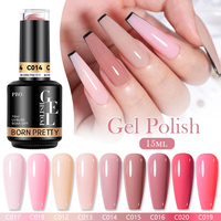 BORN PRETTY PRO Collection de Gels à Ongles Personnalisables 180 Couleurs, 15ml, Résine Non Toxique, UV, Fournitures Professionnelles pour Vernis Gel
