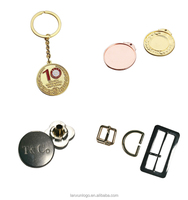 Badge porte-clés en alliage de zinc moulé sous pression, couleur or électrolytique, style antique, personnalisé, avec impression sérigraphique, fourni par l'usine