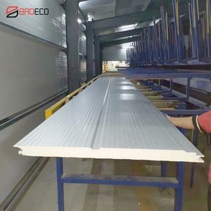Source Factory Wholesale B1 Panel de pared con aislamiento de espuma Pu Paneles aislantes prefabricados Panel sándwich de precio de China - Product Image 1