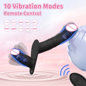 Dubbele Kop Kunstmatige Penis Draagbare Elektrische Strapon Vibrator Voor Lesbische Vibrerende Seksspeeltjes Riem Op Riem Dildo 'S Voor Meisje - Product Image 2