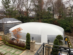 Couverture de piscine gonflable à bulles transparente, grande tente personnalisée, Mobile, toit de piscine étanche - Product Image 6