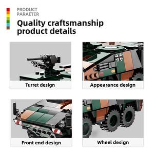 Small Particles ABS <b>Plastic</b> Educational Toy Building <b>Blocks</b> Compatible Lion Boxing Dog Infantry Fighter Armored - Product Image 4
