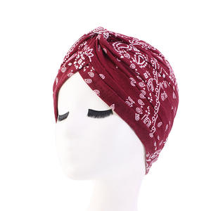 Turban à Volants en Coton pour Femmes, Bandeau Élastique pour Cheveux, Bonnet pour Dames en Gros, Bonnet de Nuit pour Usage Quotidien - Product Image 5