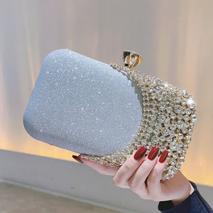 Nouveau 2024 Sac de Soirée de Luxe pour Femme, Pochette Cosmétique Carrée à Diamants Étincelants pour Rouge à Lèvres - Product Image 2
