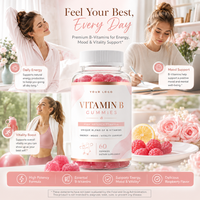 Winstown OEM Gommes multi-vitamines Supplément Vitamines Gummy a C D E B Folate Biotine Calcium Complément alimentaire d'usine