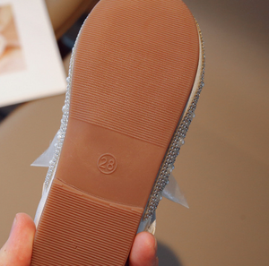 Nuove <span class=keywords><strong>Scarpe</strong></span> con Paillettes per Bambine, <span class=keywords><strong>Scarpe</strong></span> Principessa con Strass e Fiocco, Moda 2025 per Matrimoni - Product Image 6