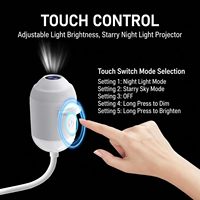 Projecteur de lumière nocturne holographique 5D intelligent HD, projecteur d'étoiles galactiques HD 2-en-1 Plug and Play, rotation à 360°, alimenté par USB