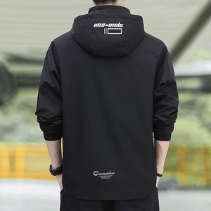 เสื้อแจ็คเก็ตผู้ชายสไตล์เกาหลีทรงสลิมใส่สบายระบายอากาศได้ดี มีฮู้ดถอดได้ แฟชั่นความยาวพิเศษสำหรับฤดูใบไม้ผลิและฤดูหนาว - Product Image 4