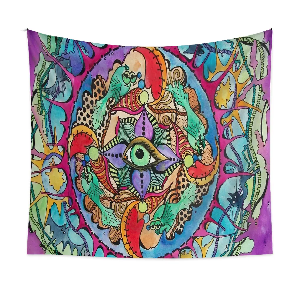 Customized Mushroom Forest Wall Hanging Tapestry Psychedelic Magic Wall Tapestry