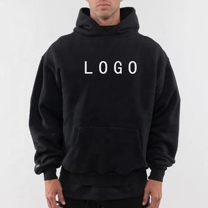 Logo personnalisé graphique épais coton sweats à capuche unisexe printemps essentiel 420 Gsm Boxy sweat à capuche blanc concepteur français éponge sweats à capuche - Product Image 3