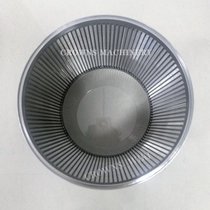 Bên ngoài trục dòng chảy thiết kế SS304 thép không gỉ V dây lọc lọc 80 lưới mặt bích Wedge Dây màn hình giỏ cho Bead Mill - Product Image 3