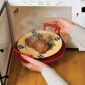 Support multifonctionnel isotherme pour accessoires de four à micro-ondes avec poignée en PP, pour manipulation manuelle sans contact avec les objets chauffés en cuisine - Product Image 3