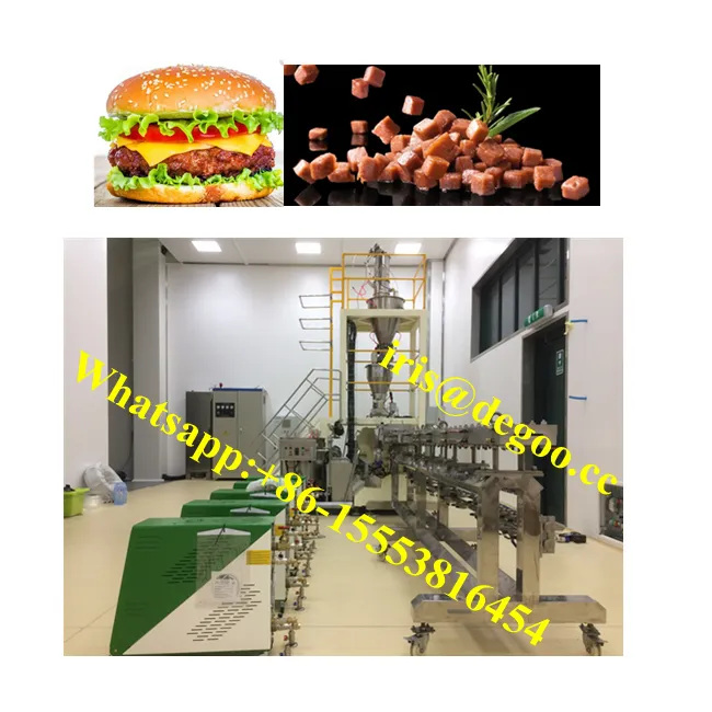 เป็นไปไม่ได้อาหารเบอร์เกอร์หมายถึงExtruderเครื่อง/Lab ExtrusionสูงMoistureโปรตีนเนื้อสายการผลิตMade In China