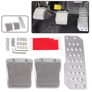 Pédales antidérapantes en alliage d'aluminium pour accélérateur, frein, transmission manuelle, modification universelle de voiture - Product Image 4