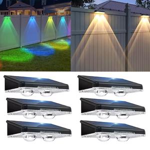 2 Led Solar Hek Verlichting 7 Kleuren Abs Materiaal Waterdichte Buitenmuur Decor Verlichting Met 2 Jaar Garantie - Product Image 1