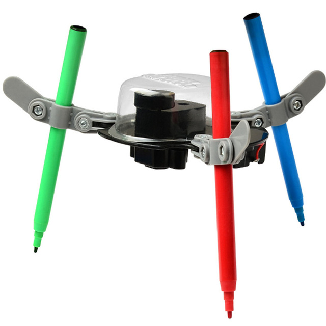 3 in 1 Doodling Robot Toys Creative Educational ABS Plastic DIY Graffiti Electric Auto Doodling Drawing Robot Toy for Kids