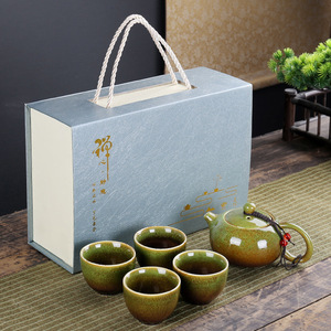 <span class=keywords><strong>Set</strong></span> da Tè e Caffè in Ceramica con Infusore, Design Moderno e Semplice, Portatile, per Ufficio, Confezione Regalo - Product Image 6