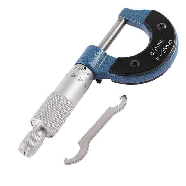 Micrometer Exterior Caliper Precision Measuring Tool Steel 0.001mm Accuracy Mechanical Auto Scale Barrel Durable 0-25mm