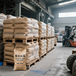 Poudre de Fe2O3 de pigment de <span class=keywords><strong>cuir</strong></span> de formule de CAS57455-37-5 bleue d'oxyde de fer pour la coloration de peinture - Product Image 4