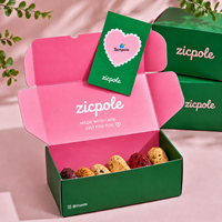 Boîte d'emballage pour pâtisseries, cupcakes, mini-gâteaux, frites, beignets, biscuits, avec compartiment pour sauce, emballage pour boulangerie, vente directe d'usine