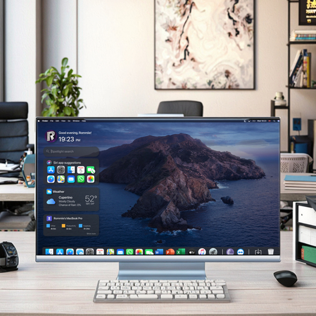 Nureus High-End 24" 27 Inch All-in-One Desktop Computer Win-dows 11 System Portable USB IPS DDR5 I5 CPU SSD Business All in One